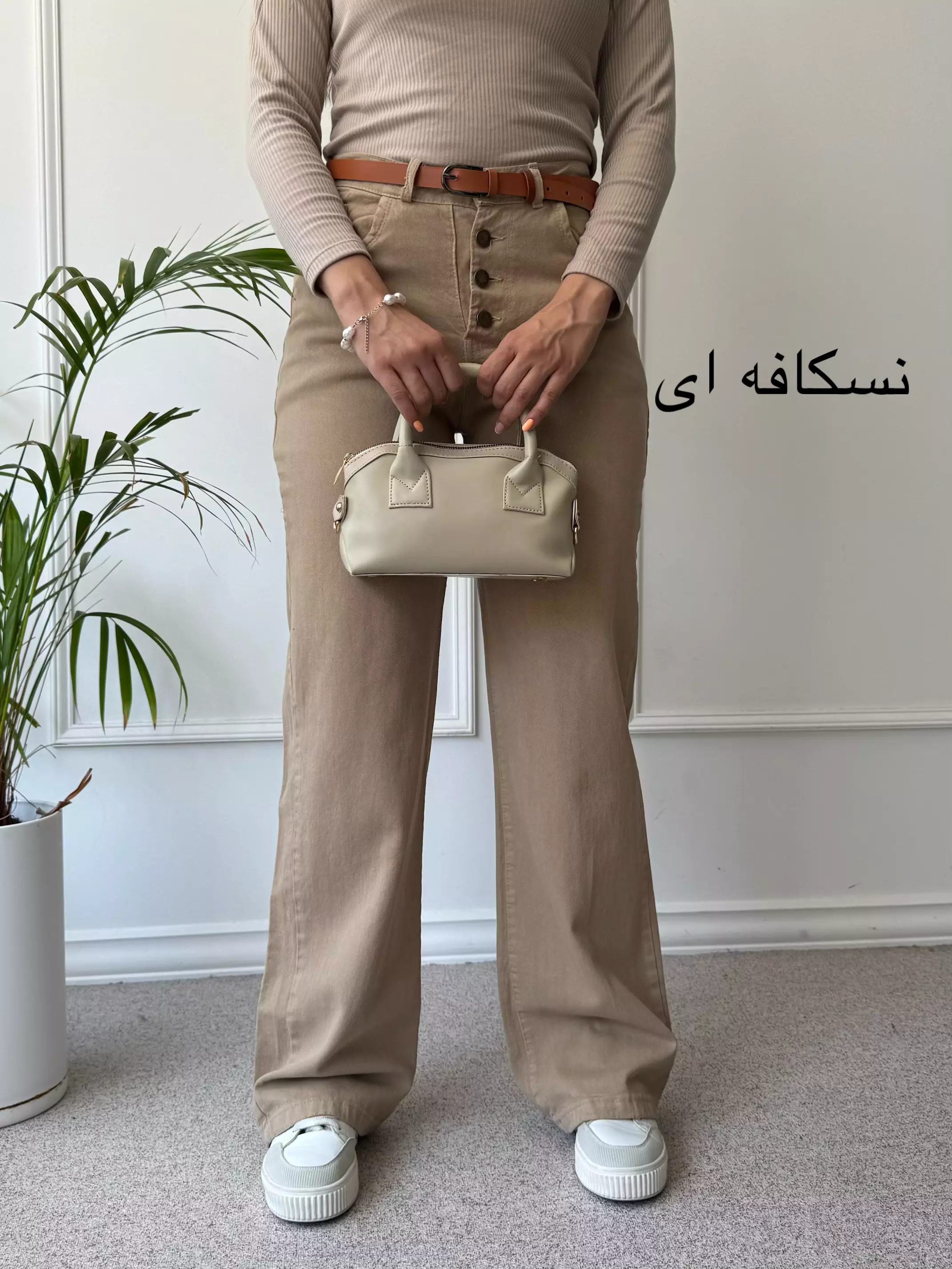 شلوار کتان نیم بگ ماهک | استایل تو